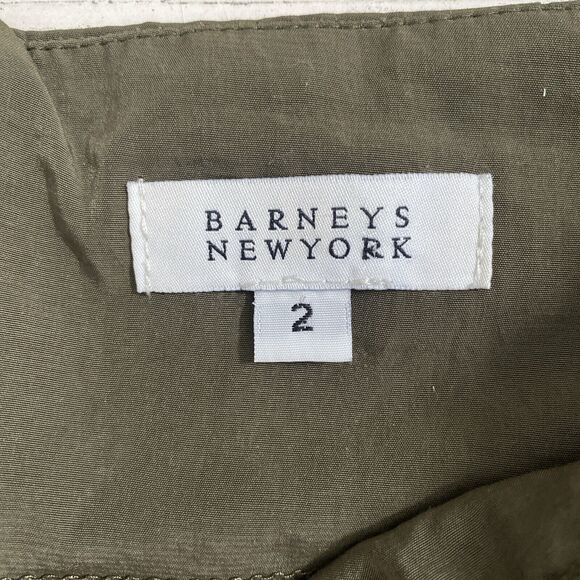 Barney’s‎ New York Army Green & Black Joggers Zipper Back Pocket pants Size 2 - Picture 6 of 11